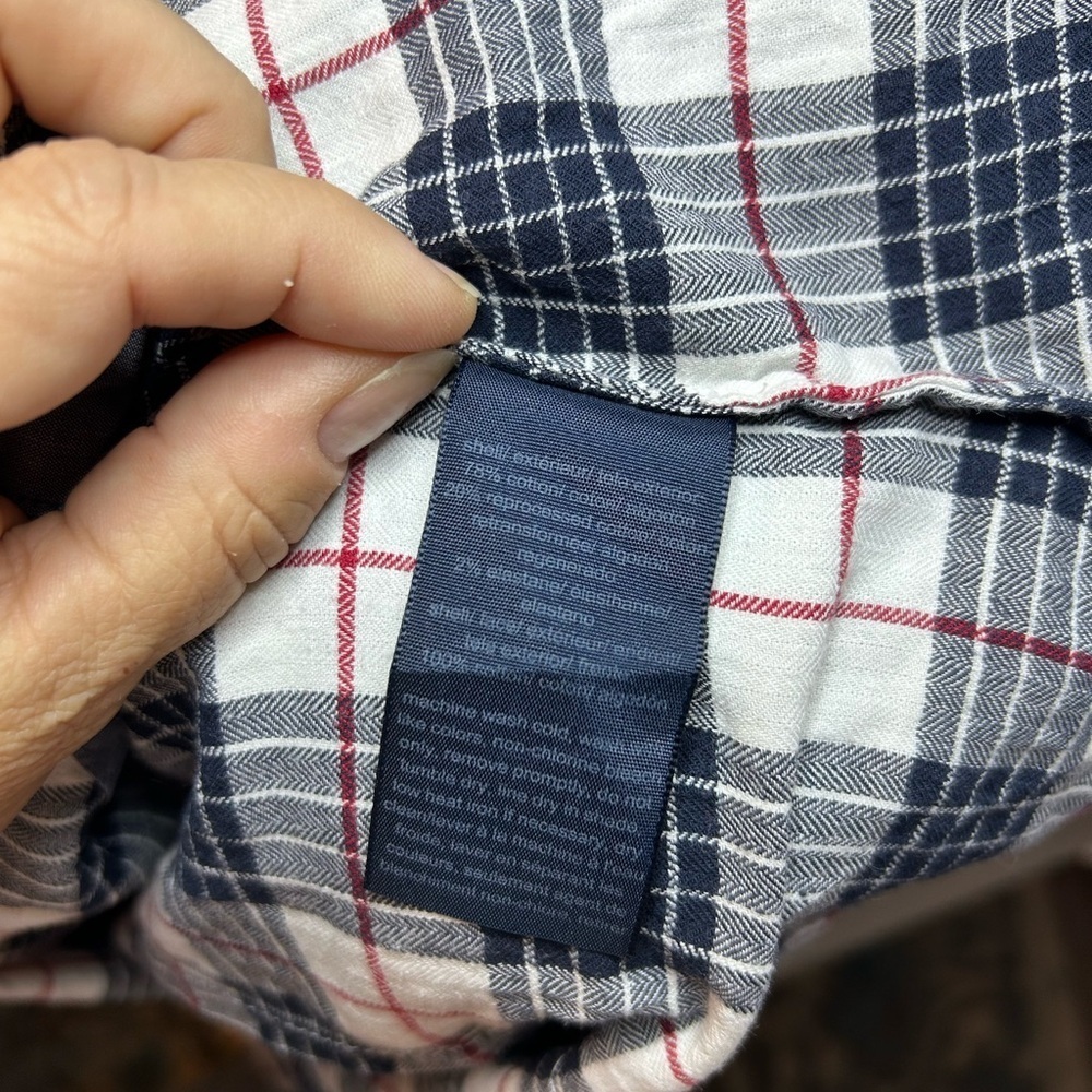 Tommy Hilfiger Navy and Red Plaid Shirt - Picture 6 of 6